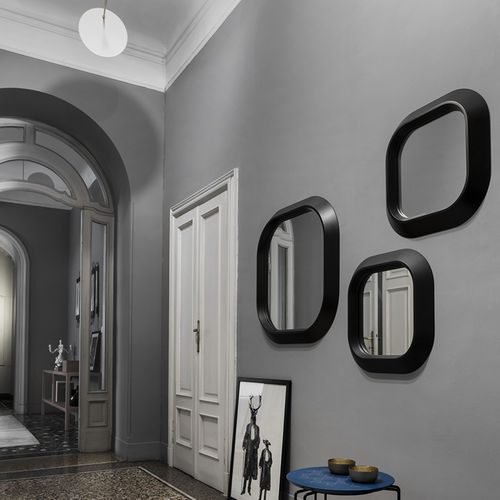 Wall-mounted mirror - DORIAN - Mentemano Sas - contemporary / square / lacquered wood