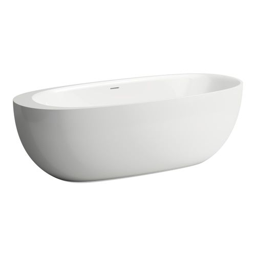 Oval bathtub - H220972 series - LAUFEN - free-standing / for homes / Solid Surface