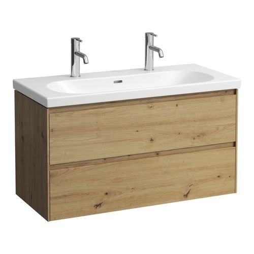 Wall-hung washbasin cabinet - H403562112 series - LAUFEN - wooden / contemporary / without door