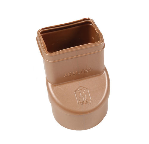 Roof gutter fitting - ADAPTATEUR  - ARALTEC - PVC / female / male