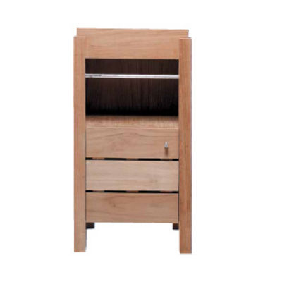 Free Standing Washbasin Cabinet 2016 LINE ART Teak Contemporary Without Door