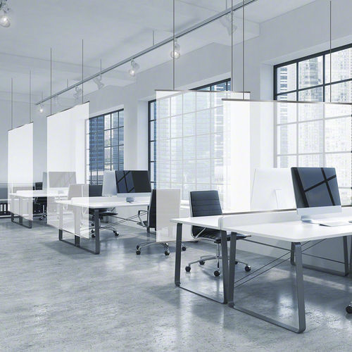 Demountable partition - MICROSORBER® - BARRISOL - commercial / for offices / straight