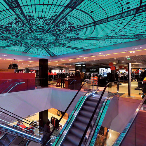 PVC stretch ceiling - MIND® - BARRISOL - canvas / for bathrooms / for wall