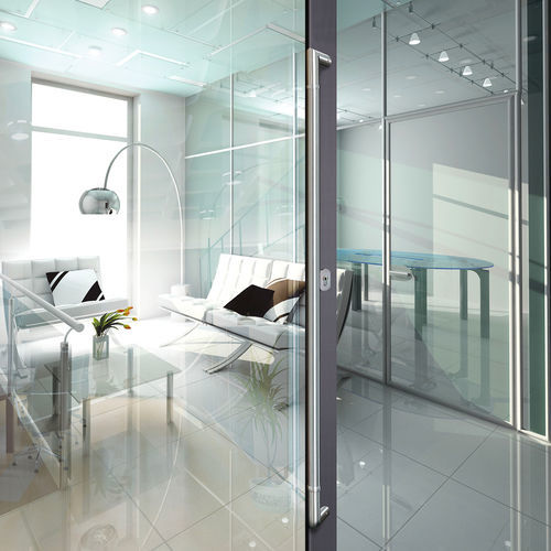 Swing fire door pull handle - Modulinox - Vachette - brushed stainless steel / contemporary