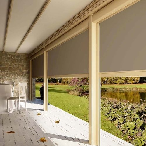 Roller blinds - Zip - AMA sun protection industries - vertical / canvas ...