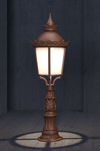 Garden bollard light - ORION C  - Light34 Lighting - traditional / cast aluminum / LED