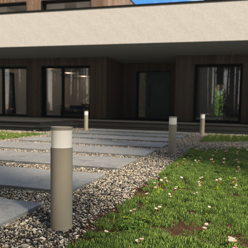 Garden bollard light - CIRCULAR - Light34 Lighting - for public spaces / contemporary / aluminum
