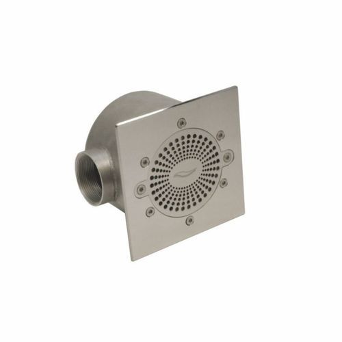 Plastic floor drain - Behncke GmbH - for swimming pool / grated / square