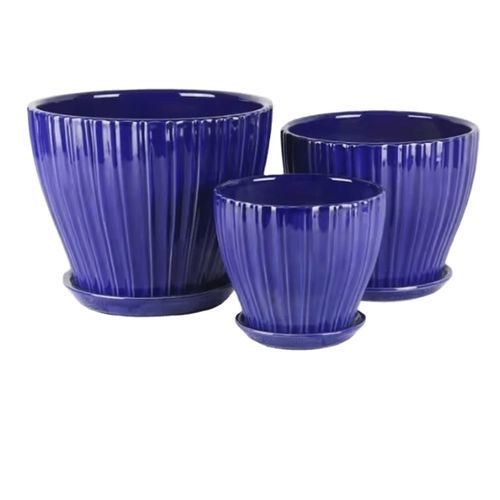 Glazed ceramic plant pot - AN112241 series - Guangzhou Ancooly Gardening LTD - freestanding / conical / home