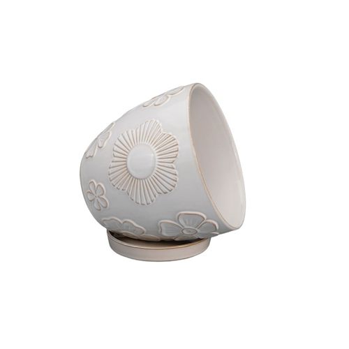 Glazed ceramic plant pot - AN173009 series - Guangzhou Ancooly Gardening LTD - freestanding / conical / home