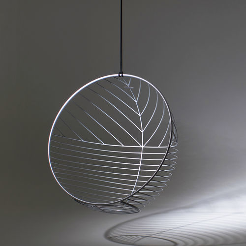 Hanging armchair - BUBBLE - Studio Stirling - contemporary / fabric / bronze
