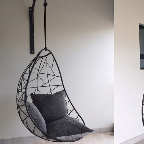 Cushion armchair - WALL MOUNT - Studio Stirling - contemporary / fabric / steel