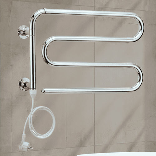 Electric towel radiator - 610 - CaloriferiOnline - 0...500 w / contemporary / brass