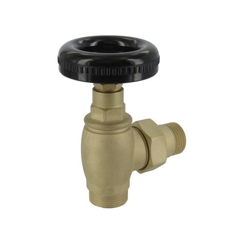 Radiator shut-off valve - BRASS MATT - CaloriferiOnline - thermostatic / brass / indoor