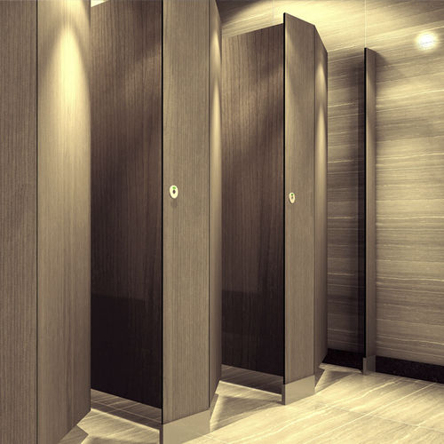 HPL washroom cubicle - DEBO-TP-02 - DEBO - toilet / for public building / moisture-resistant