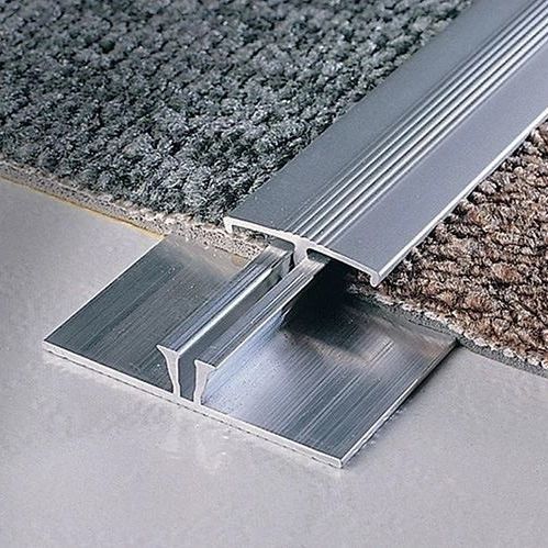 Aluminum transition profile - Foshan Hero Metal Co.,Ltd.  - carpet / edge / silver-colored