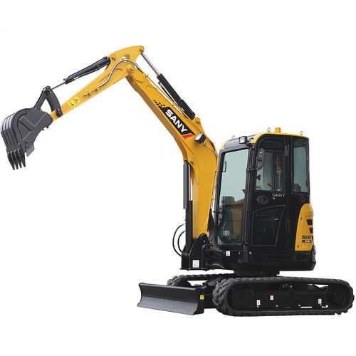 Mini excavator - SY35U - SANY GROUP - crawler / swivel / low fuel consumption