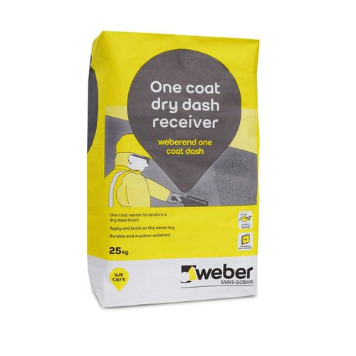 Decorative coating - WEBEREND ONE COAT DASH - Weber - protective / filling / indoor
