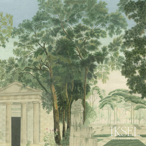 Contemporary wallpaper - SC105 Italian Panoramic - Iksel Decorative Arts - vinyl / nature pattern / panoramic