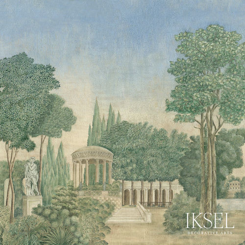 Contemporary wallpaper - SC102 Bagatelle - Iksel Decorative Arts - fiberglass / vinyl / nature pattern