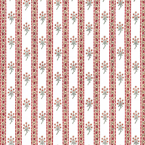 Contemporary wallpaper - RW301 Bouquet Stripe - Iksel Decorative Arts - fiberglass / vinyl / floral