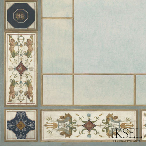 Contemporary wallpaper - CE126 Directoire Ceiling I - Iksel Decorative Arts - fiberglass / vinyl / nature pattern