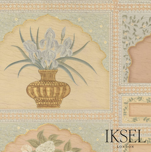 Contemporary wallpaper - SC138 Ottoman Screen - Iksel Decorative Arts - vinyl / fiberglass / nature pattern