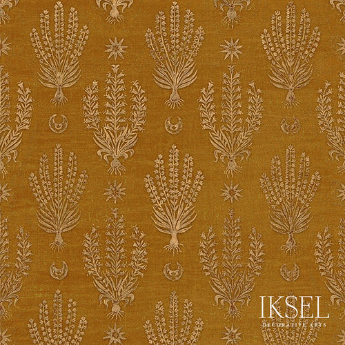 Contemporary wallpaper - RW205 Roxelane - Iksel Decorative Arts - vinyl / fiberglass / floral motif