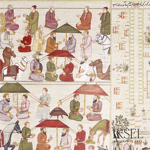 Contemporary wallpaper - RW314 Pushkar - Iksel Decorative Arts - vinyl / fiberglass / urban motif