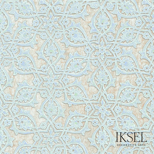 Contemporary wallpaper - RW532 Tashkent - Iksel Decorative Arts - vinyl / fiberglass / nature pattern