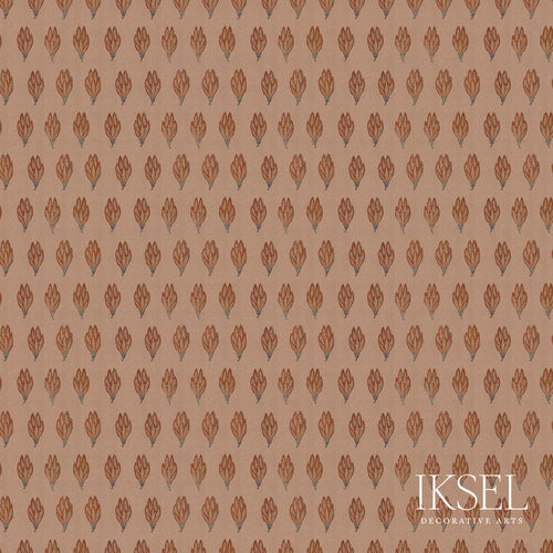 Contemporary wallpaper - RW540 Persian Tulips - Iksel Decorative Arts - vinyl / fiberglass / nature pattern