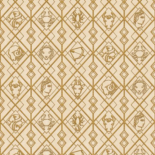 Contemporary wallpaper - DECO ZODIAC RW443 - Iksel Decorative Arts - fiberglass / vinyl / Art Deco pattern