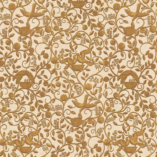 Contemporary wallpaper - DECO DOVES RW444 - Iksel Decorative Arts - fiberglass / vinyl / animal motif
