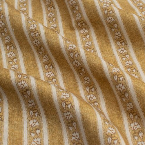 Upholstery fabric - SAFAVID GOLDEN STRIPE RF928 - Iksel Decorative Arts - for curtain / wall / floral