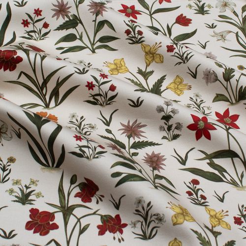 Upholstery fabric - MOGUL FLOWERS C. RF315B - Iksel Decorative Arts - for curtain / wall / floral pattern