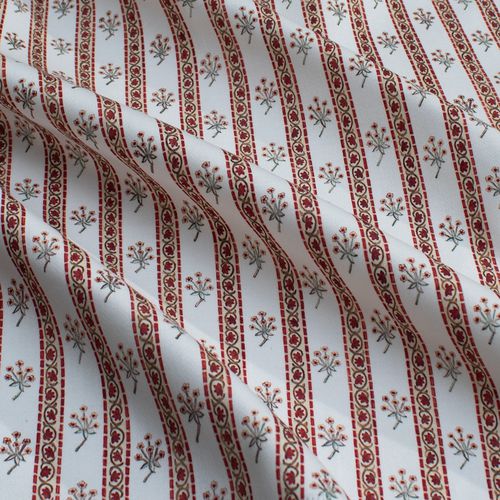 Upholstery fabric - BOUQUET STRIPE RF301 - Iksel Decorative Arts - for curtain / for interior design / floral