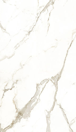 Porcelain stoneware stone slab - CALACATTA - TERZADIMENSIONE - for floor / for interior / bathroom