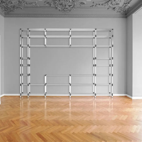 Wallmounted shelving system XXL tRACK by Kesseböhmer GmbH self