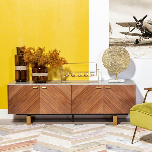 Contemporary TV cabinet - SOUL - CAMINO A CASA - walnut