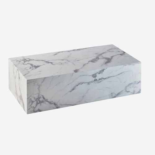 Contemporary coffee table - CORE - CAMINO A CASA - marble / marble base / rectangular