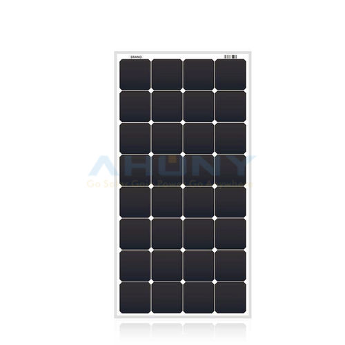 Monocrystalline PV solar panel - ERIGID M120W - SHENZHEN AHONY POWER CO.,LTD - semi-rigid / black / vertical