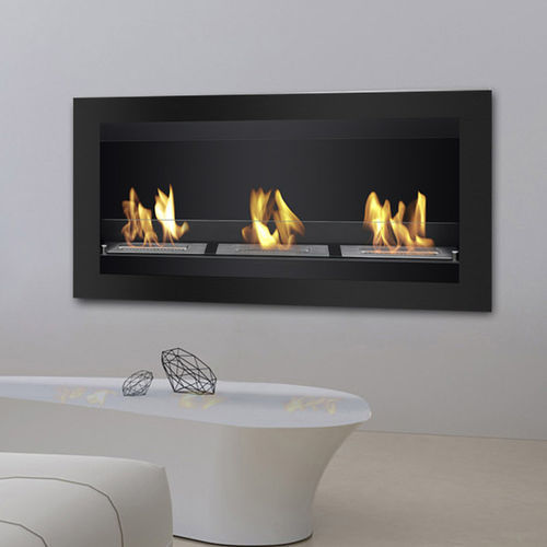 Bioethanol fireplace - MAGNUM BLACK - IGNIS Development, Incorporated - wall-mounted / wall / ventless