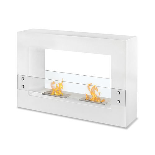 Bioethanol fireplace - TECTUM WHITE - IGNIS Development, Incorporated - free-standing / free-standing / ventless