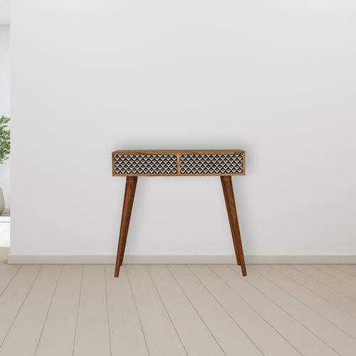 Scandinavian design sideboard table - VALENTINA  - Artisan Furniture - solid wood / solid wood base / rectangular