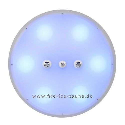 Ceiling shower head - 640-21392-1 - Fire Ice Systemtec Georg Zelger e.K. - round / rain / with built-in light