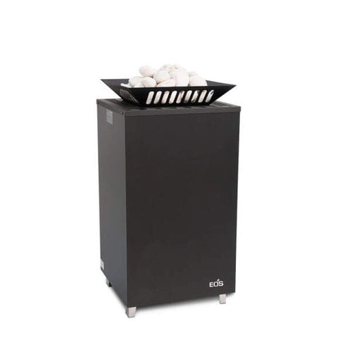 Electric sauna heater - eos Cubo Avantgarde - Fire Ice Systemtec Georg Zelger e.K. - 10 kW...20 kW / 5 kW...10 kW / floor-mounted