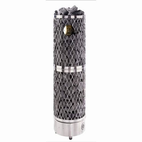Electric sauna heater - iki - Fire Ice Systemtec Georg Zelger e.K. - 5 kW...10 kW / floor-mounted / metal