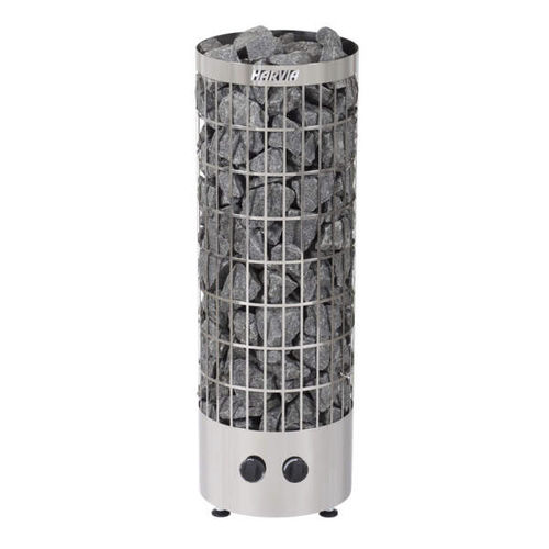 Electric sauna heater - HARVIA CILINDRO H EE - Fire Ice Systemtec Georg Zelger e.K. - 11 kW / floor-mounted / stainless steel