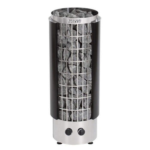 Electric sauna heater - Cilindro pc70h - Fire Ice Systemtec Georg Zelger e.K. - 7 kW / floor-mounted / steel