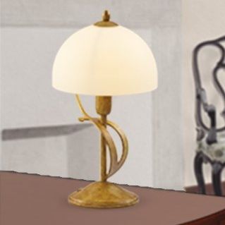 Table lamp - 1720/1L - LAM Export - steel / glass / traditional